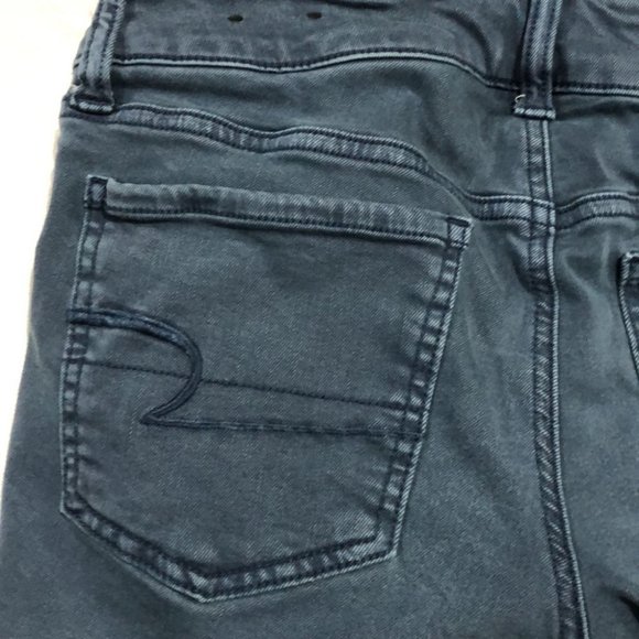 American Eagle Outfitters Blue/gray Jean Shorts Size: 2 - Picture 5 of 10